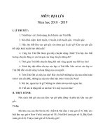 NOI DUNG ÔN TẬP HỌC KÌ 1 ĐỊA 6 17-18