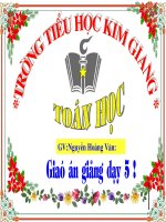 Tuần 5. Toán -  Tiết 22 - Ôn tập bảng đơn vị đo khối lượng