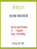 Tuần 26- MT6-Tiết 26-CĐ7-Trưng bày và GT sản phẩm-N.Hương