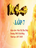 Tuần 23- MT7- Tiết 23- CD7- Vẽ hình- Trần Thị Thu Thủy