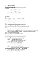 Tài liệu ôn tập trong thời gian nghỉ do dịch COVID-19 - Môn Anh 8