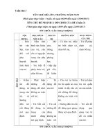 giáo án tuần 3: đồ chơi của bé