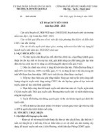 Kế hoạch tuyển sinh năm học 2020-2021