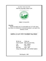 Đánh giá hiệu quả của hệ thống xử lý nước thải tại công ty cổ phần in và bao bì goldsun KCN quế võ i, tỉnh bắc ninh​  