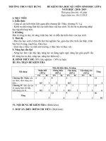 Đề kiểm tra học kì I môn Sinh học 6 năm học 2018 - 2019