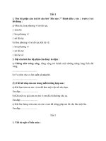 PHIẾU HỌC TẬP TIẾNG VIỆT TUẦN 27