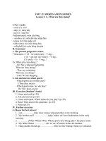 nội dung trọng tâm môn tiếng anh tuần 172232  thcs trần quốc toản