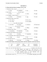 nội dung trọng tâm môn tiếng anh 233  thcs trần quốc toản