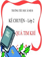 Tiếng Việt 2 - Tuần 24 - Kể chuyện - Quả tim kh