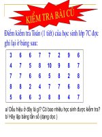 Tiết 47: Số trung bình cộng.