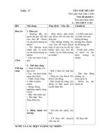 giáo án tuần 27 hiện tượng tự nhiên