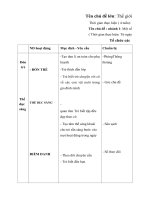 Giáo án tuần 18 Một số con vật sống trong gia đình -2018 -2019