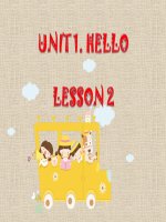 Tiếng Anh 3 - Unit 2 - Lesson 2