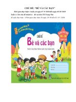 GIAO AN TUAN 4 CD BE VÀ CÁC BẠN