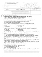 Đề KTĐK cuối kì I môn Lịch sử - Địa lí - Lớp 4 năm học 2019 - 2020