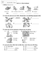 Bài giảng Tiếng Anh - Tuần 27