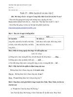 # Đáp án - Khối 2 - Tuần 25