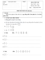 Bài học thứ tư, ngày 22 tháng 4 năm 2020 - Khối lớp 4