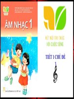 Âm nhạc lớp 1 chủ đề 3 tiết 1