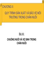 Bài 44: Chuồng nuôi và vệ sinh trong chăn nuôi - Đăng Thị Huyền