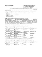 Đề thi các khối 6 - 9 của Bình Dương