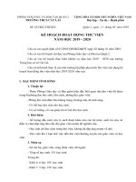 Kế hoạch Thư viện năm học 2019-2020.