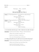 Bài tập tuần 24,25, 26 - Khối 3