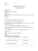 * Phiếu học tập - Khối 3 - Tuần 24