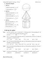 Tài liệu ôn tập toán lớp 12 và thi THPT Quốc gia lớp 12 - Chuyên đề 14. Khối tròn xoay - Học Toàn Tập