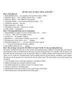 Hướng dẫn học sinh tự học và ôn tập tại nhà đợt 4 môn Anh 7