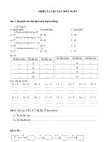 bài tập ôn tập ở nhà cho hs lớp 1 nghỉ học phòng chống dịch bệnh covid19  tiểu học huỳnh văn ngỡi