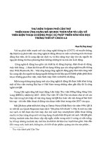 Thư viện thành phố Cần Thơ triển khai ứng dụng mã QR đọc toàn văn tài liệu số trên điện thoại di động phục vụ phát triển văn hóa đọc trong thời kỳ cách mạng công nghiệp 4.0