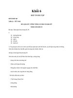 Đáp án Môn Ngữ Văn Khối 6, 7, 8, 9 - Tuần 22 - 23