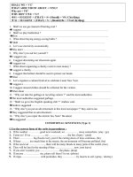 Hướng dẫn học sinh tự học và ôn tập tại nhà đợt 2 môn Anh 9