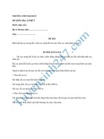 Đề kiểm tra 15 phút lớp 6 môn Địa - THCS Đại Bản