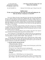 Thông báo của Sở Giáo dục và Đào tạo thành phố về Tổ chức các lớp bồi dưỡng theo tiêu chuẩn chức danh nghề nghiệp giáo viên mầm non, tiểu học và trung học cơ sở năm 2019