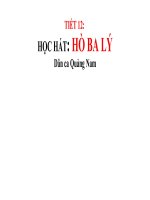 Nhạc 8-T12-Học hát: Hò ba lí - Website Trường THCS Phan Bội Châu - Đại Lộc - Quảng Nam