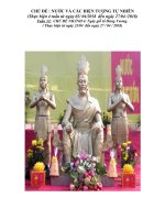 tuan 31 chu de nươc va hiện tượng tự nhiên