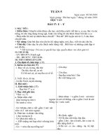 Giáo án 1 tuần 5