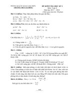 Đề thi HK1 môn toán 8