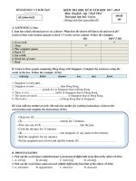 Đề thi các khối 6 - 9 của Bình Dương