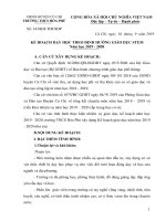 KẾ HOẠCH dạy học theo định hướng giáo dục STEM năm học 2019-2020 của trường THCS Hòa Phú