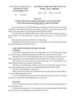 BÁO CÁOViệc thực hiện kế hoạch, phương hướng nhiệm vụ năm học 2019-2020Và đề ra Kế hoạch, phương hướng nhiệm vụ năm học 2020-2021