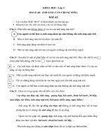 Bài học thứ tư, ngày 22 tháng 4 năm 2020 - Khối lớp 4