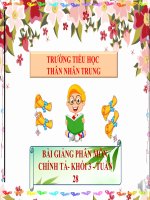 Môn Tiếng Việt Khối 3 (Tuần 28)