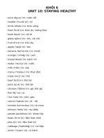 TÀI LIỆU ÔN TẬP TẠI NHÀ - KHỐI 6 (Tuần 5)