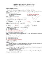 Đề thi giữa kì 1 môn Lý lớp 8 năm 2018 - THCS Nguyễn Du