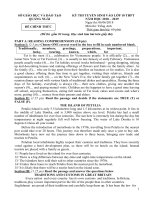 Đề thi vào 10 tiếng anh Quảng Ngãi 2018-2019 - Học Toàn Tập