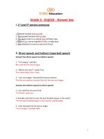 Khối 5- Tài liệu ôn tập Tiếng Anh Tích hợp đợt 2