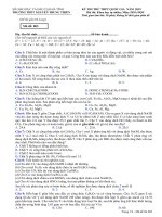 Đề thi thử THPT quốc gia môn Hóa học trường Nguyễn Trung Thiên, Hà Tĩnh lần 1 mã đề 003 - Học Toàn Tập